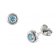trendor 08914 Silver Earrings Cubic Zirconia Mint-Tone Image 1
