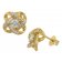 trendor 75841 Ohrringe Gold auf Silber Ohrstecker Knoten Zirkonia Bild 1