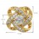 trendor 75841 Ohrringe Gold auf Silber Ohrstecker Knoten Zirkonia Bild 4