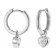 trendor 51031 Creolen Ohrringe mit Herz-Einhänger 925 Silber Bild 1
