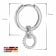 trendor 51032 Hoop Earrings with Pendant 925 Silver Cubic Zirconia Image 4