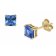 trendor 51680-03 Damen-Ohrringe Gold 333 / 8K Zirkonia London Blau Bild 1