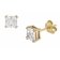 trendor 51680-01 Women's Stud Earrings Gold 333 / 8K Cubic Zirconia Image 1
