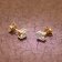 trendor 51680-01 Women's Stud Earrings Gold 333 / 8K Cubic Zirconia Image 2