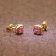 trendor 51684-04 Women's Earrings Gold 333 / 8K Cubic Zirconia Pink Image 2