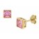 trendor 51715-04 Damen-Ohrstecker Gold 333 / 8K Ohrringe Pink Zirkonia Bild 1