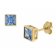 trendor 51715-03 Damen-Ohrringe Gold 333 / 8K Ohrstecker Zirkonia London Blau Bild 1
