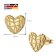 trendor 41132 Women's Earrings Gold 333 / 8K Designer Heart Image 4