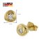 trendor 41189 Stud Earrings Gold 333 / 8K Cubic Zirconia Image 4