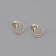 trendor 41219 Women's Stud Earrings Gold Plated Silver 925 Image 2