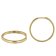 trendor 41233 Women's Hoop Earrings Gold Plated Silver 925 25 mm Image 1