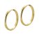 trendor 41233 Women's Hoop Earrings Gold Plated Silver 925 25 mm Image 2