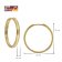 trendor 41233 Women's Hoop Earrings Gold Plated Silver 925 25 mm Image 5