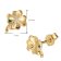 trendor 41548 Children's Stud Earrings Gold 333/8K Shamrock Image 4