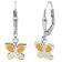 trendor 41588 Children's Dangle Earrings for Girls 925 Silver Butterfly Image 1