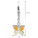trendor 41588 Children's Dangle Earrings for Girls 925 Silver Butterfly Image 2