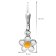 trendor 41591 Earrings For Girls Silver 925 with Flower Pendant Image 3