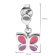 trendor 41604 Stud Earrings for Girls Silver 925 Butterfly Image 4