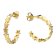 trendor 41620 Women's Hoop Earrings Gold Plated 925 Silver Image 1