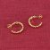trendor 41619 Women's Earrings Gold Plated 925 Silver Hoops Image 2