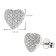 trendor 41636 Women's Earrings Silver 925 Heart Studs Image 4