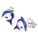 trendor 41641 Girls Earrings Silver 925 Dolphin Studs Image 1