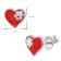 trendor 41643 Children's Earrings Silver 925 Heart/Blossom Image 4
