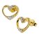 trendor 41646 Women's Earrings Gold Plated 925 Silver Cubic Zirconia Heart Image 1