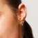 trendor 41646 Women's Earrings Gold Plated 925 Silver Cubic Zirconia Heart Image 3