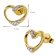 trendor 41646 Women's Earrings Gold Plated 925 Silver Cubic Zirconia Heart Image 4