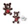 trendor 41647 Children's Earrings Silver 925 Teddy Bear Image 1