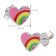 trendor 41669 Children's Earrings Silver 925 Heart Studs Image 4