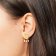 trendor 41668 Women's Pearl Earrings Gold Plated 925 Silver Image 3