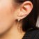 trendor 41724 Hoop Earrings with Heart 925 Silver Image 3
