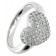 trendor 66240 Silver Ring Heart Image 1