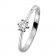 trendor 532459 Ladies Ring White Gold with Brilliant Image 1