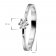 trendor 532453 White Gold Solitaire Ring Image 5
