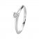 trendor 532660 Ladie's Ring Engagement White Gold 585/14K Brilliant 0.15 ct. Image 1