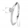 trendor 532660 Ladie's Ring Engagement White Gold 585/14K Brilliant 0.15 ct. Image 4