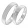 trendor 5004 Wedding Rings Pair 375 White Gold Ring Set with Diamond Image 1
