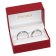 trendor 5004 Wedding Rings Pair 375 White Gold Ring Set with Diamond Image 4