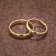 trendor 7001 Wedding Rings Pair Gold 375 Ring Set with Diamond Image 2