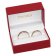 trendor 7001 Wedding Rings Pair Gold 375 Ring Set with Diamond Image 5