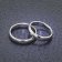trendor 7003 Wedding Ring Pair 375 White Gold Ring Set with Diamond Image 2