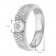 trendor 39382 Ladies' Engagement Ring White Gold 333 (8 ct) 39 Cubic Zirconias Image 4