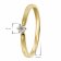 trendor 26932.010GG Women's Ring Yellow Gold 585/14 ct. with Diamond 0.10 ct Image 5
