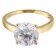 trendor 41715 Women's Ring Gold Plated 925 Silver Cubic Zirconia Ø 9 mm Image 2