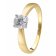 trendor 41720 Ladies' Ring 925 Silver Gold Plated Cubic Zirconia Ø 5 mm Image 1