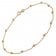 trendor 75657 Anklet with Beads Gold-Plated Silver Image 1