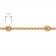 trendor 75657 Anklet with Beads Gold-Plated Silver Image 7